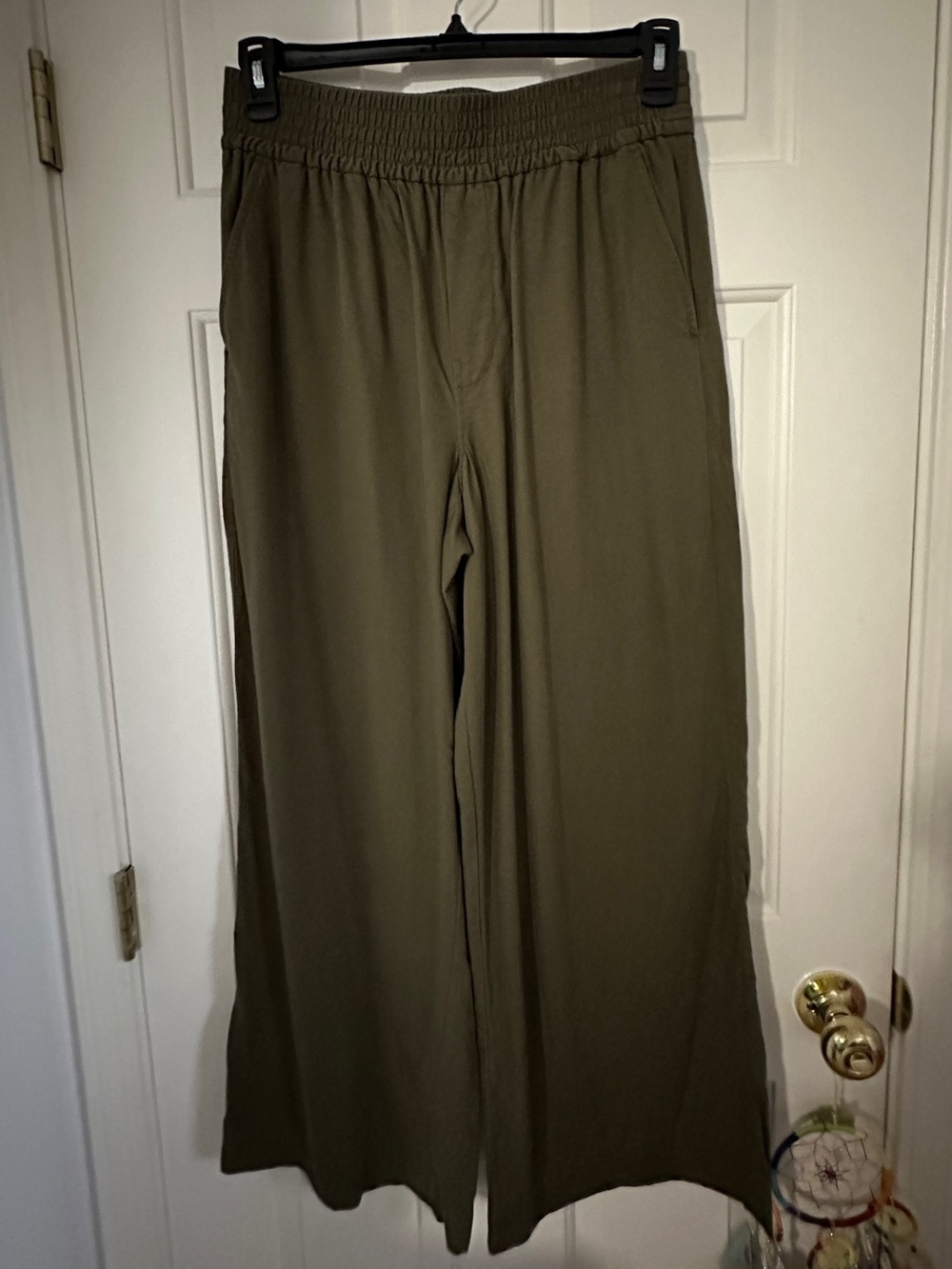 Madewell olive 🫒 wide-leg flowy pants